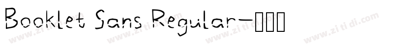 Booklet Sans Regular字体转换